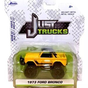 Jada Just Trucks 1973 Ford Bronco Yellow Die-cast Metal HTF Wave 37 NIP 2022